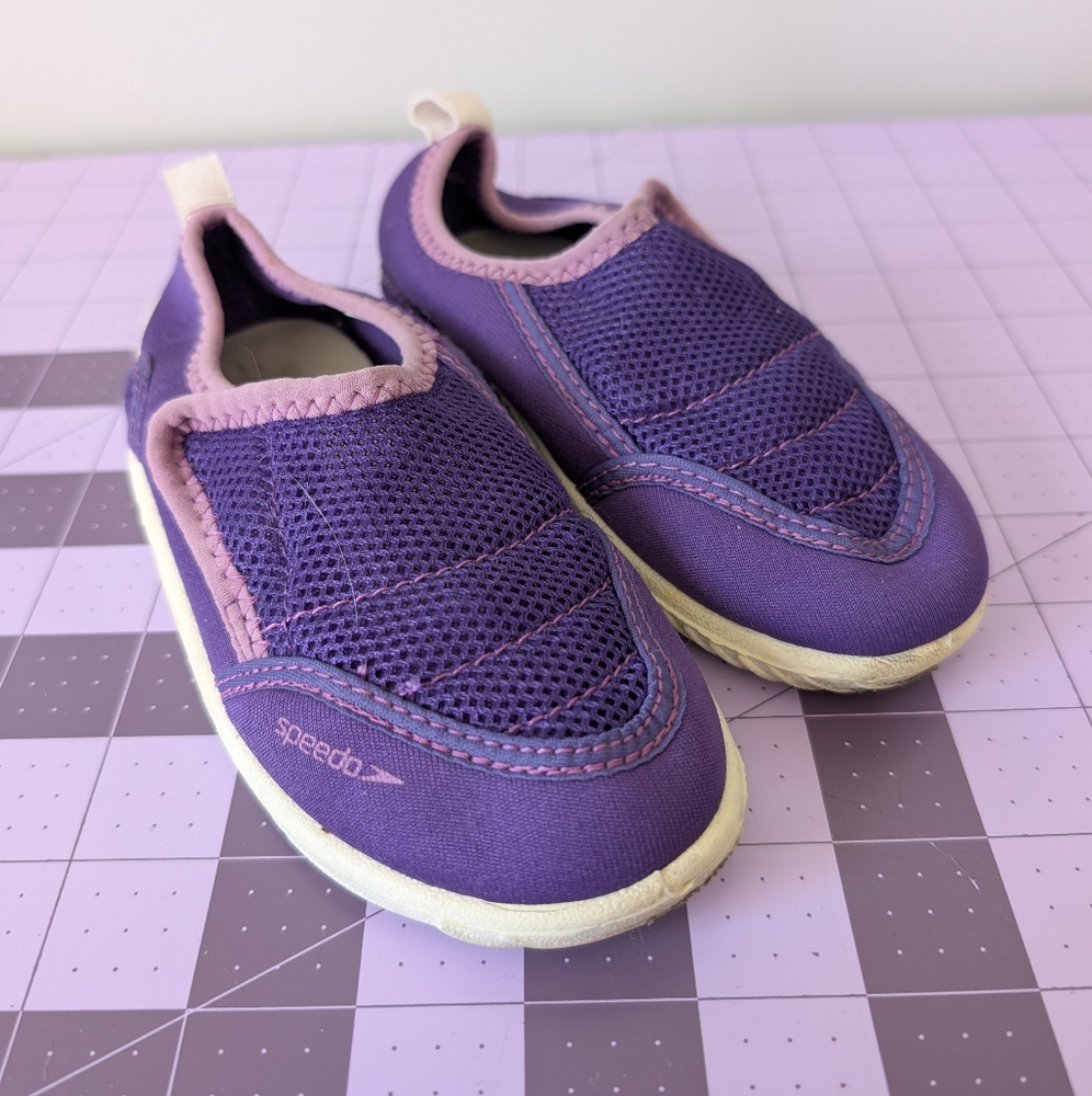 Speedo Surfwalk Kids Water Shoes Purple Size Large Toddler 9/10